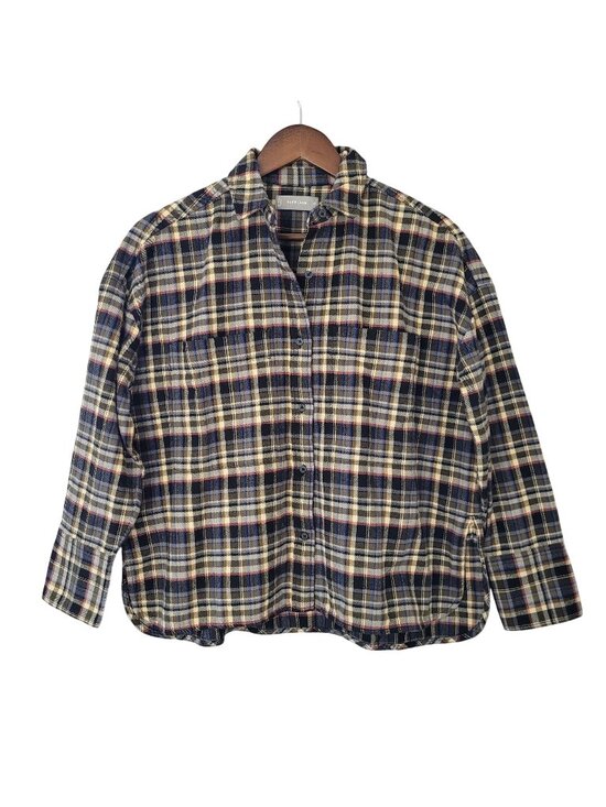 Everlane Tops - Everlane The Boxy Flannel Shirt Womens Size XS Multi Plaid Button Down NWT